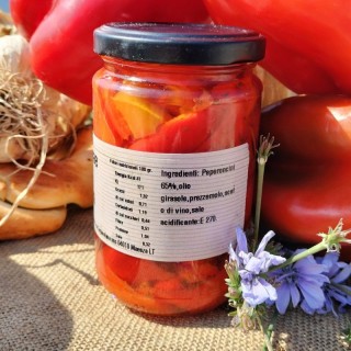 Peasant style peppers in oil 290 gr